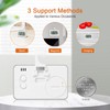 AiQInu Mini Thermometer Fridge Digital, Magnetic Fridge Thermometer with Hook,