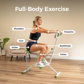 Sunny Health & FitneSunny Health & Fitness Upright Row-N-Ride® Exerciser in Green - NO. 077G