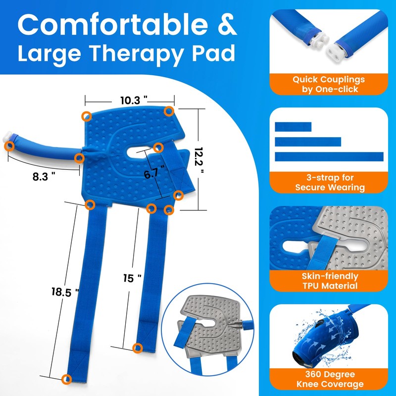 GALINAND Cold Therapy Machine, Ice Machine for Knee Care After-Surgery,