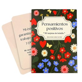 TUITIGO Tarjetas de afirmaciones positivas y Mantras, 50 Frases de intención al Universo y para MOTIVACIÓN. Cartas de Bolsillo para manifestar y atraer Pensamientos positivos. Oráculo.