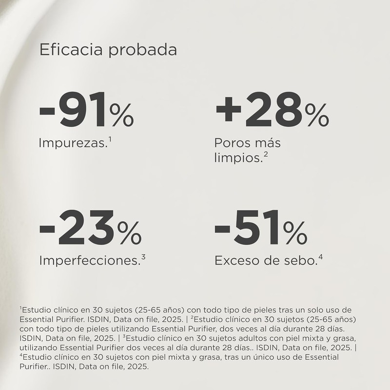 Isdin Essential Purifier 150 ml – Espuma limpiadora que elimina