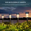 SOLPEX 16 Pack Solar Outdoor Lights Pathway, Stainless Steel Solar