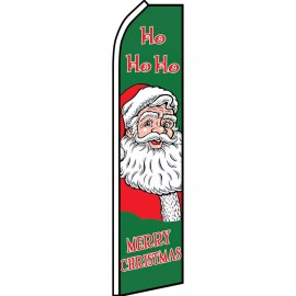 NeoPlex Merry Christmas 2 1/2 ft X 11 1/2 ft Polyester Swooper Flag