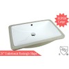 KINGSMAN 24 Inch Rectrangle Undermount Vitreous Ceramic Lavatory Vanity Bathroom