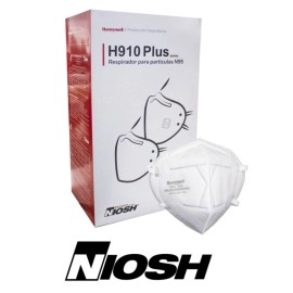 Honeywell N95 - H910 Plus Flat-fold - Box Of 50 Masks - NIOSH