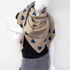 Gloop Women's Scarf XXL Knitted Triangle Scarf Knitting Pattern Neckerchief