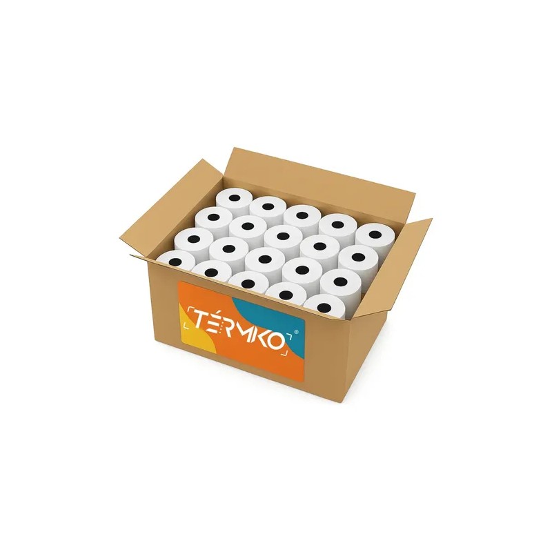 Papel Térmico TERMIKO 80 x 70 mm, Pack con 50