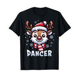 Santa’s Reindeer Dancer Xmas Group Costume T-Shirt