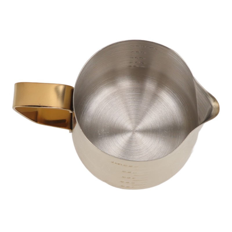 Milk Frothing Pitcher Dual Scale 304 Stainless Steel Milk Frother