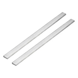 GLOKUUCA 316L Stainless Steel Flat Bar - 2 Packs Stainless Steel Trim Strips Sheet Filler Fits for Kitchen Tools DIY Crafts - 1/8" x 25/32" x 12" (T x W x L)