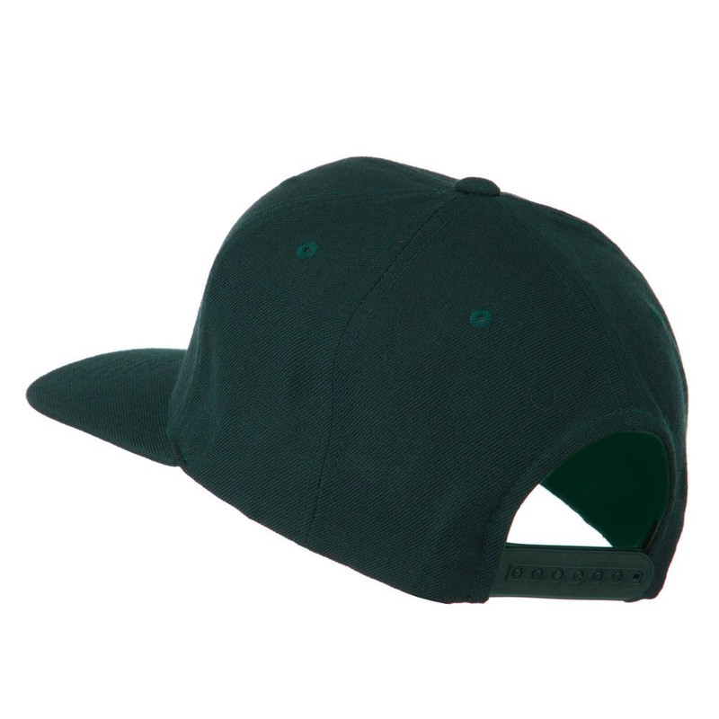 e4Hats.com Jesus Fish Embroidered Flat Bill Cap - Spruce OSFM