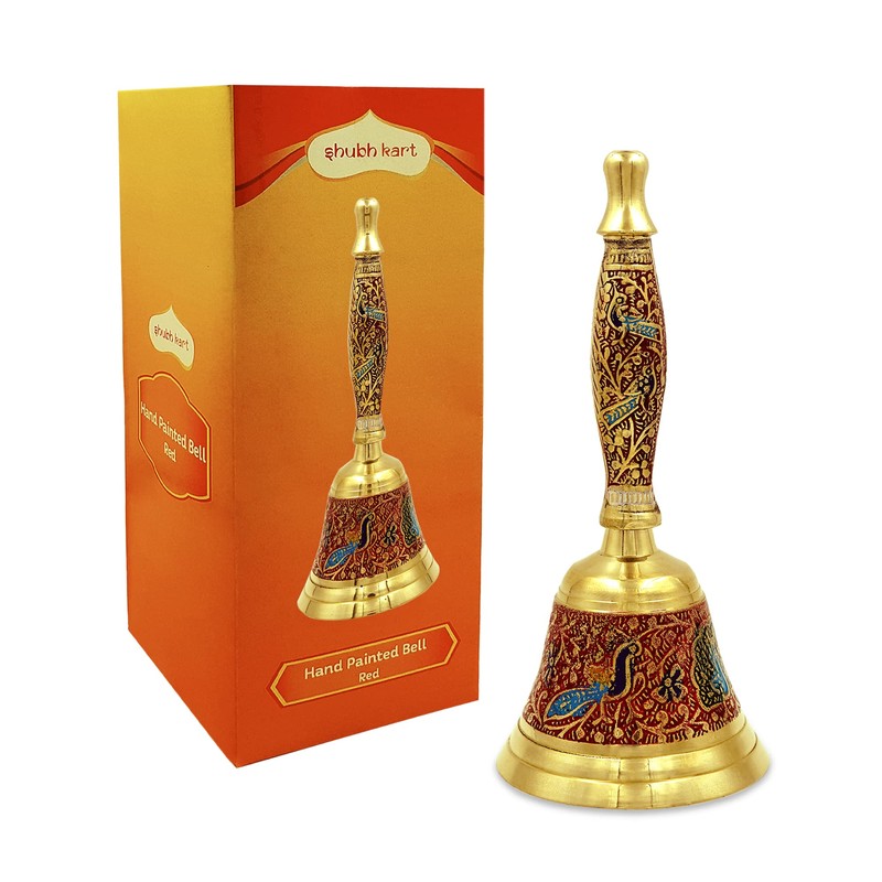 Shubhkart Hand Painted Bell for Wedding Events Decoration, Food Line,