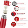 Stainless Steel Thermos Flask, 550 ml with Drinking Cup and
