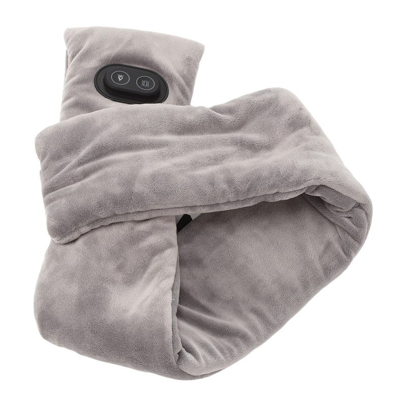 Electric Heated Neck Scarf Vibration Massage Double Sided Velvet Thick