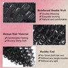Deep Wave Clip-In Hair Extensions, Glueless Hair Extensions for Black