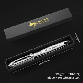 MAD SHARK Ultra Sharp Potato Peeler, Fruit Carrot Veggie Peelers for Kitchen,Flat/Serrated Blade 2 in 1-I Shaped Stainless Steel Peelers,Vegetable Peeler with Ergonomic Non-Slip Handle