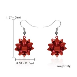 Christmas Candy Cane Earrings for Women Cute Creative Christmas Earrings Christmas Tree Gingerbread Man Earrings Unique Ornament Dinosaur Funny Earrings Earrings Xmas Party Jewelry Gift (Christmas Jingle Bell 3)