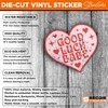 Good Luck Babe Sticker Pink Heart Girl Midwest Princess V1