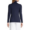 Lands' End Womens Long Sleeve Shaped LWCM Turtleneck Radiant Navy