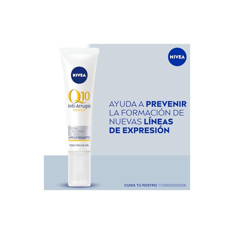 Nivea Crema Reafirmante Contorno Ojos Q10 Tratamiento Antiarrugas Estimula Generación