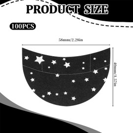 Kzvsiy 100 Pcs Eyeshadow Shields, Lint-Free Eye Makeup Pads, Professional Eyeshadow Stickers for Eyelash Extensions, Eyeliner, Lipstick, and Preventing Makeup Residue