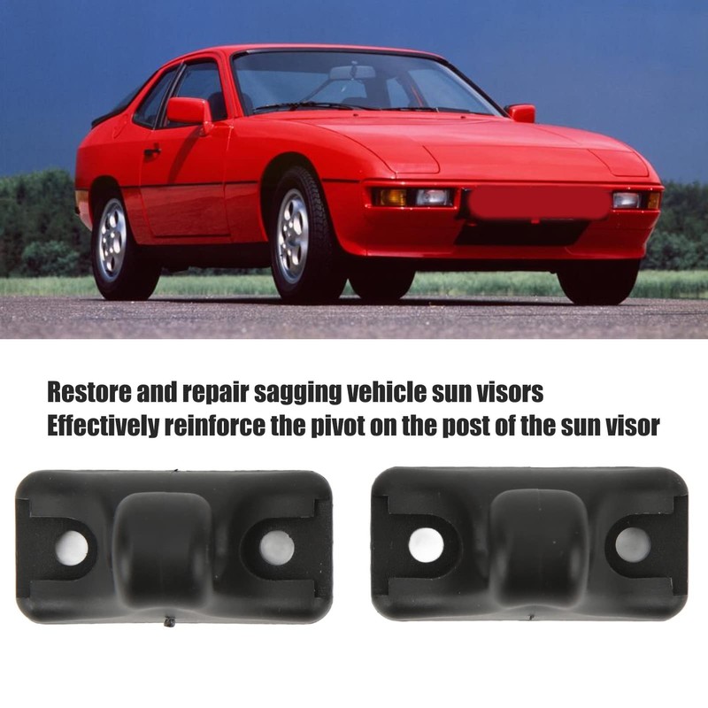 Septpenta 2-Piece Car Sun Visor Holder for 924/944/968 Classic Models