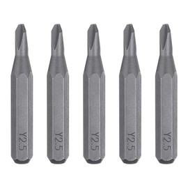 HARFINGTON 5pcs Y2.5 Tri Wings Screwdriver Bit 5/32" Hex Shank 28mm Length S2 Steel Magnetic 3 Point Y-Shaped Head Hex Screw Driver Bits for Electric Manual Screwdrivers Precision Repair
