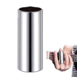 Stainless Steel Guitar Slide, Finger and Knuckle Slide Metal Guitar Slides Bottleneck Slides for Electric Guitar Bass Acoustic Guitar and Other Stringed Instruments (6cm)