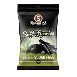 Sugarless Confectionery Soft Licorice Pieces with Stevia 80 g