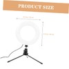LALAFINA 1 Set Desktop Tripod Fill Light Brightness LED Ring