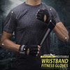 Weight Lifting Gym Workout Gloves Half Finger with Wrist Wrap