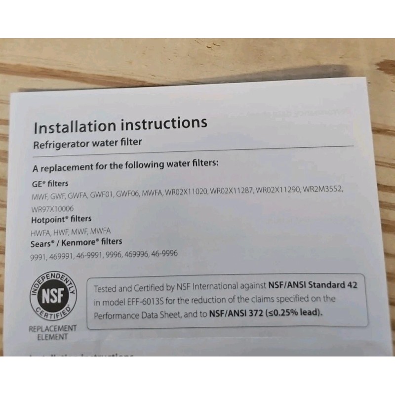 For FilterLogic FilterLogic FL-RF13 Water Filter Sealed LOOK AT LAST