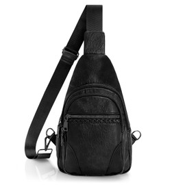 JASGOOD Anti Theft Small Sling Bag for Women Leather Fanny Packs Crossbody Bags Trendy Anti-Theft Sling Purse for Travel