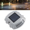 Solar Deck Lights Silver Aluminium Alloy High Brightness LED Solar