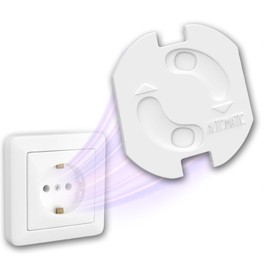 WunderHippo Socket Protector 25 x with Twist Mechanism - Safe Socket Cover for Babies and Children - Reliable Protection Against Dangers in the Home