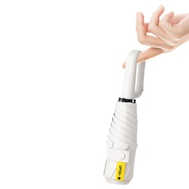 Ultra Lightweight Folding Umbrella, Ring Handle, 8.8 oz (250 g), Parasol, 6 Ribs, Teflon Treatment, UV Protection, 100% Light Shield, Heat Stroke, Sunburn Protection, Heatstroke Protection, Rain or