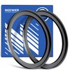 Neewer 72-82mm Step Up Ring Adapter (2 Pack) with Cleaning