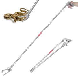 XINGTS 60" Snake Grabber Tool,Collapsible Snake Catcher Grabber,Snake Tongs,Snake Handling Tools,Snake Grabbers for Rattlesnakes,Multi-Functional Hook, Tongs, Pole