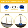 COLYUPO Valve Core Remover Tool with 2Pcs Bike Wheel Conversion