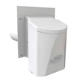 Ventilation Maximum 4'' Outdoor Wall Dryer Vent Cover, Bathroom Vent Cover, HVAC Exhaust/Intake Wall Vent Cover, Energy Saving Dryer Vent Cover, Steel and Weatherproof Construction – White