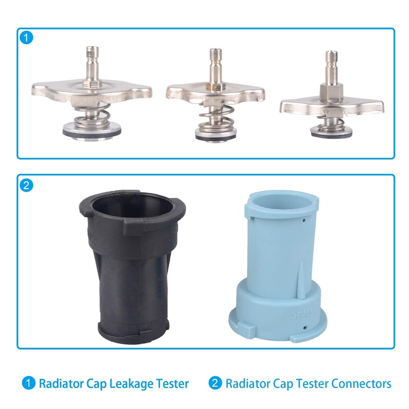 DAYUAN 28pcs Universal Radiator Pressure Tester Kit, coolant Pressure Tester