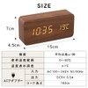 Iris Ohyama ICW-01W-B Alarm Clock, Digital, Temperature and Date Display,