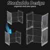 2 x Plastic Tea Box, Tea Storage, Stackable, Clear Tea