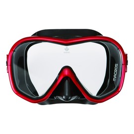 IKARI AM-165 Swim Glasses Snorkeling Diving Mask for Men Macross Made in Japan Shiny Red