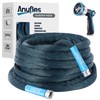 Aunfles 50FT Garden Hose - Flexible Water Hose with 10
