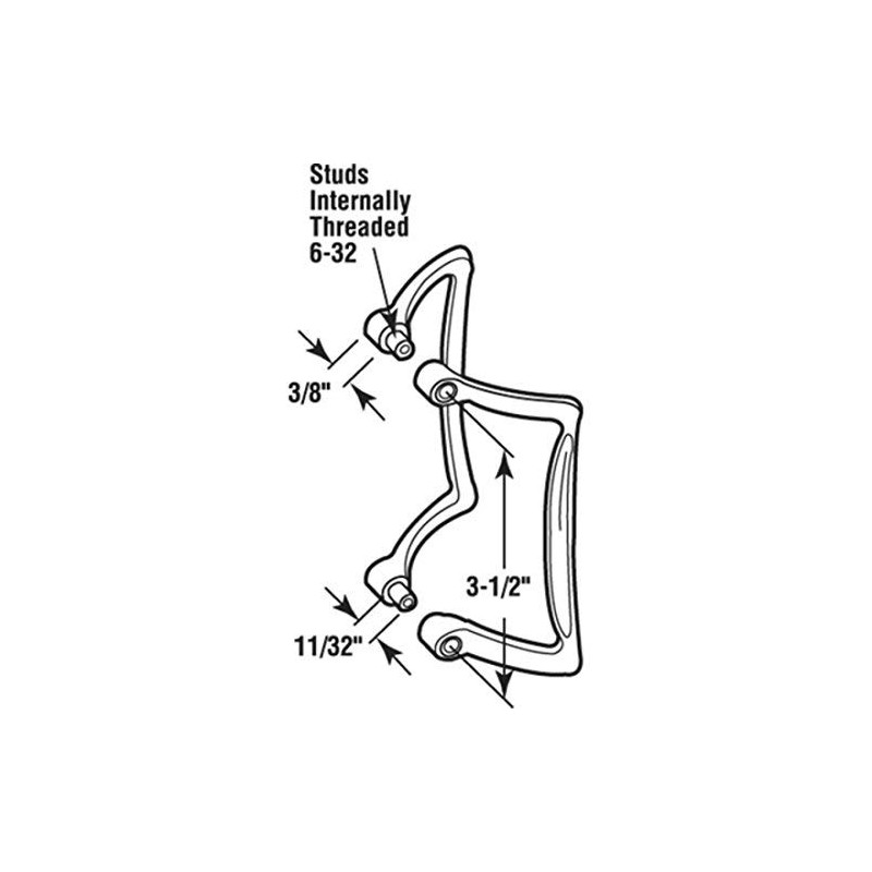 CRL Chrome Tub Enclosure and Sliding Shower Door Handle Set
