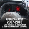 YZONA Front Inner Fender Liners Compatible with 2007-2018 Jeep Wrangler