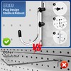 Hivio Pegboard Hooks 100 Pcs, Heavy Duty Peg Board Hooks,