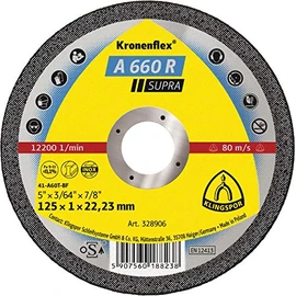 Klingspor 328905 660 R Cutting Discs 115 x 1 x 22 23 mm Straight (Pack of 25)