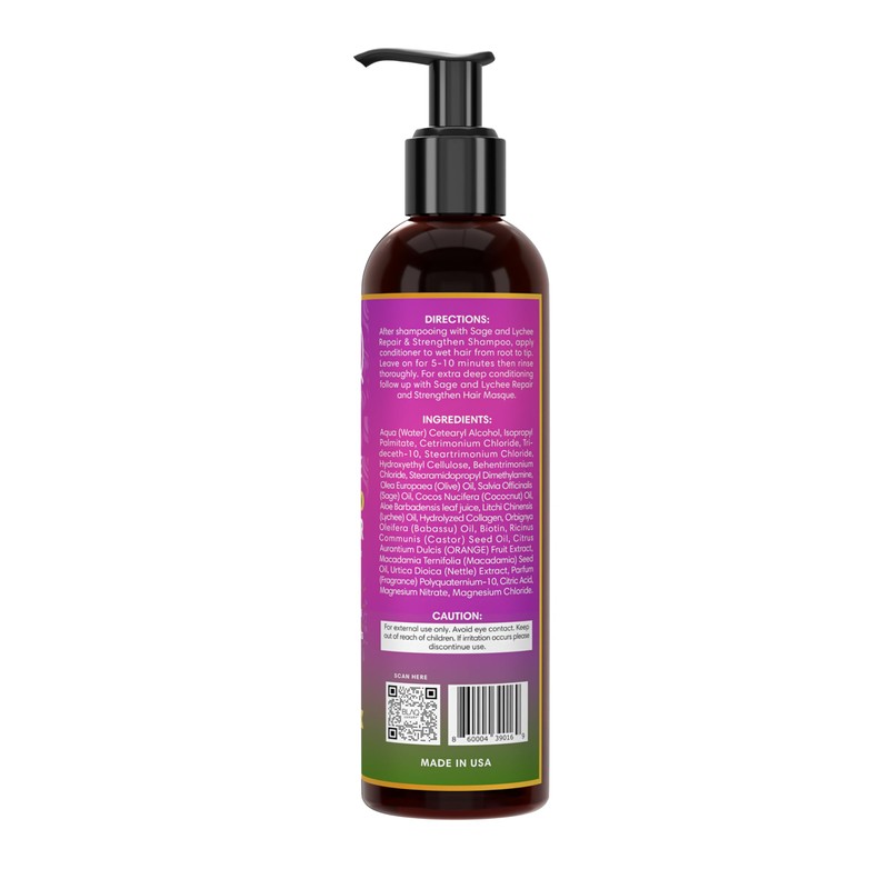Blaq Luxury Sage & Lychee Repair and Strengthen Conditioner 12oz